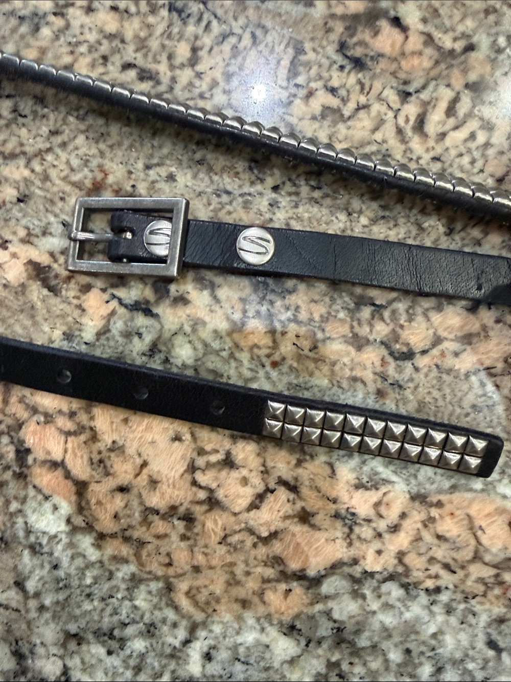 Black Studded Wrap Leather Belt used as a bridle or otherwise!!